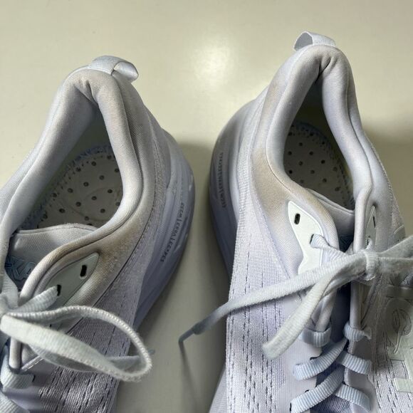HOKA W Bondi 8 White Sneakers 10.5B - Picture 3 of 13